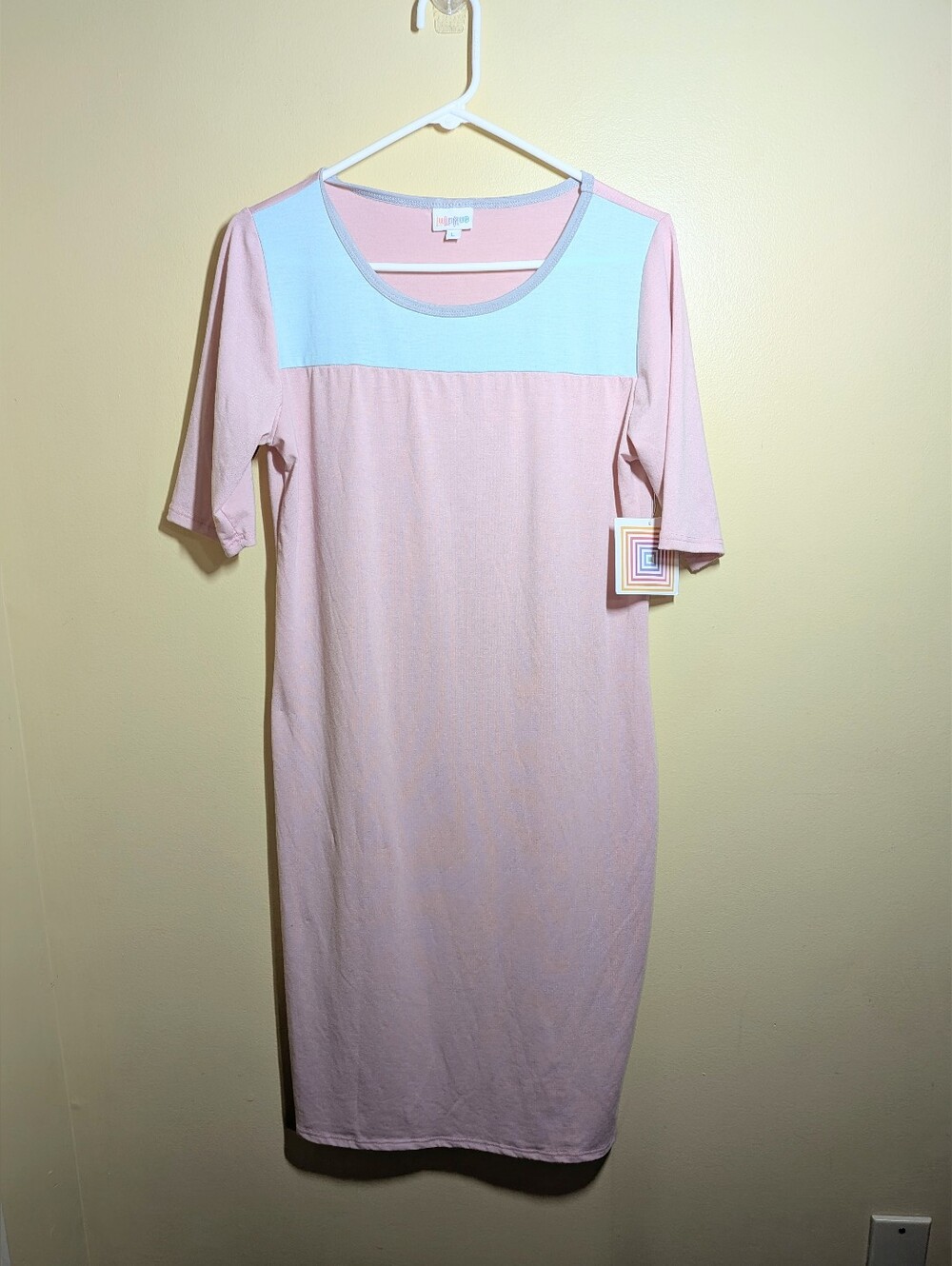 New Lularoe Julia Pink Dress Large